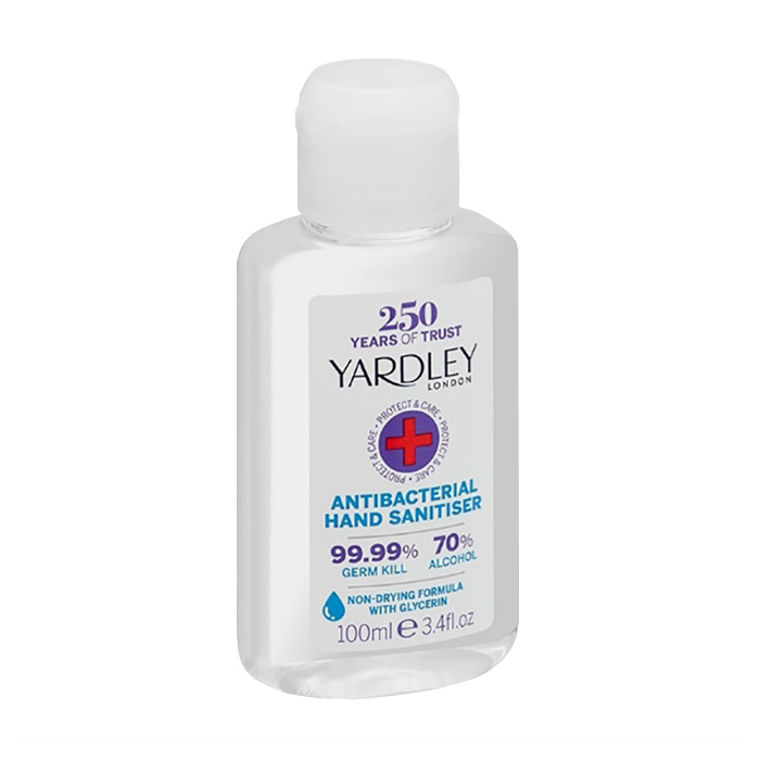Уцінка! Санітайзер для рук Yardley London Antibacterial Hand Sanitiser антибактеріальний (70% етилового спирту), 100 мл